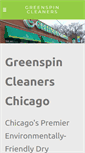 Mobile Screenshot of greenspincleanerschicago.com