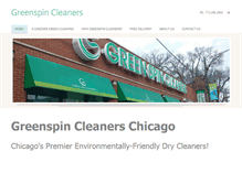 Tablet Screenshot of greenspincleanerschicago.com